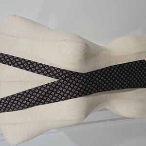 Italo Piccolo Made in Italy Black And Burgundy Tie Silk Tie